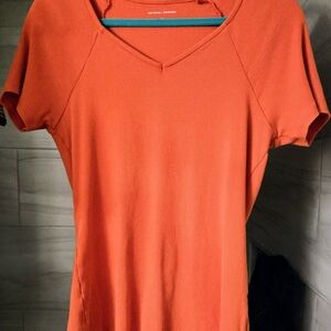 Small Universal Standard Carey Ribbed Top - Coral Reef, New Without Tags